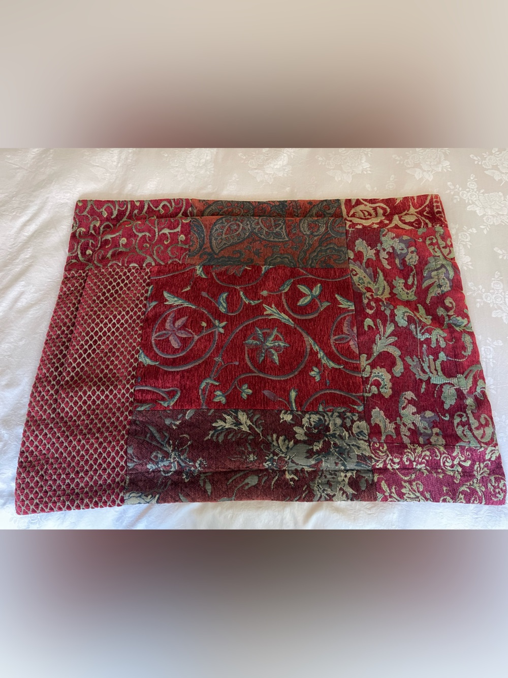 Decorative Patchwork Tapestry Pillow Sham